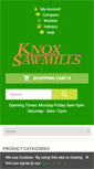 Mobile Screenshot of knoxsawmills.co.uk